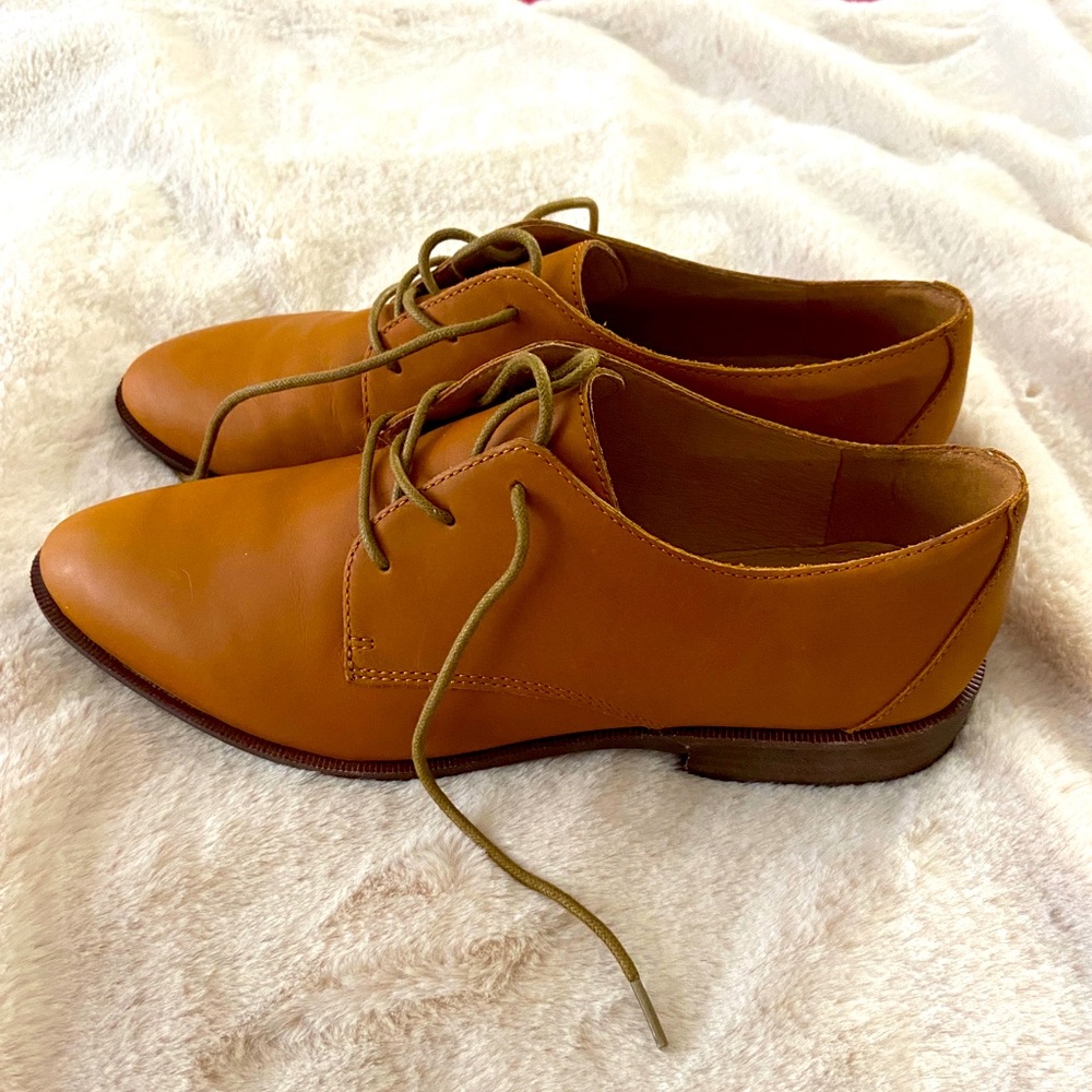 Madewell tie leather loafer - Size 7